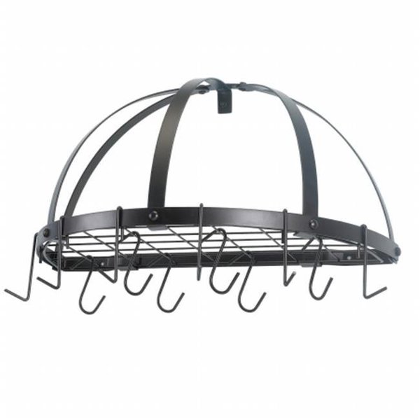 Old Dutch International Old Dutch International 055BZ Oiled Bronze Pot Rack with Grid and 12 Hooks 055BZ